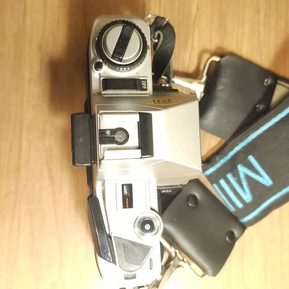 Vintage Minolta X-370 35mm SLR Camera w/2-lens, 28-70mm, 70-210 mm,Vivitar Flash